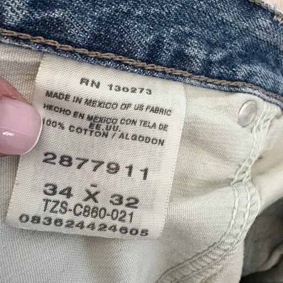 Carpenter Jeans Men’s 34x32 Blue Denim Workwear USA Skater Y2K Utility Lee - Picture 4 of 7